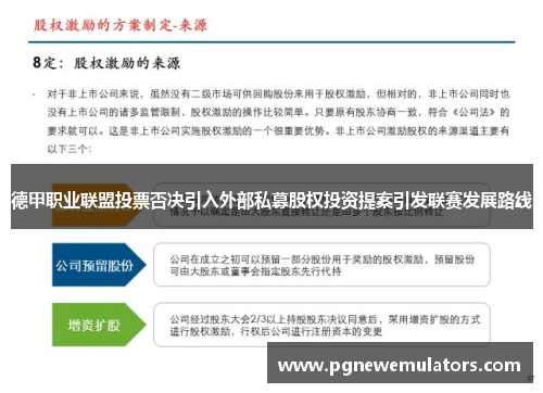 德甲职业联盟投票否决引入外部私募股权投资提案引发联赛发展路线 德甲职业联盟投票否决引入外部私募股权投资提案引发联赛发展路线